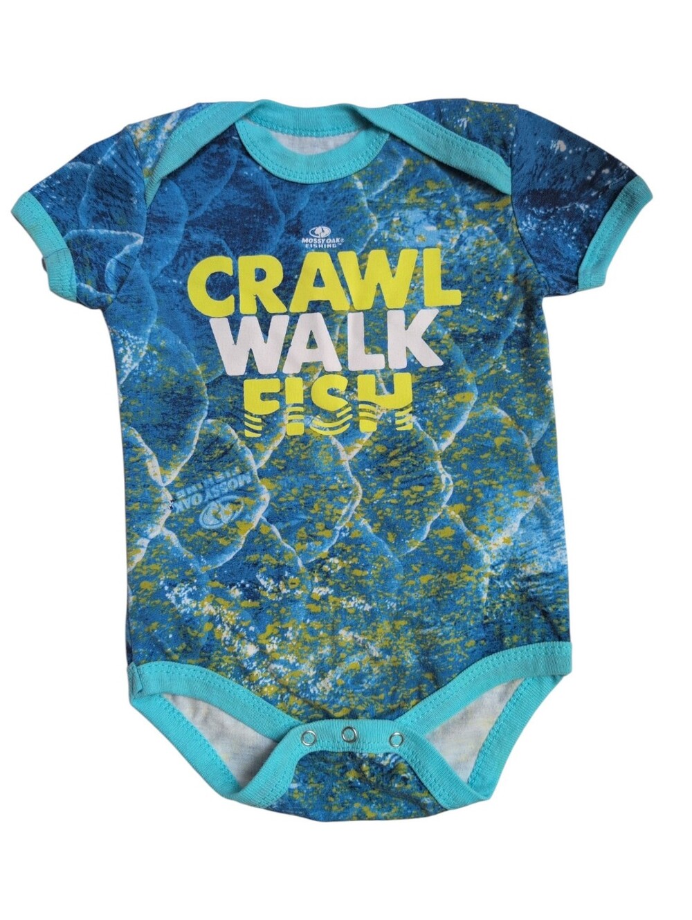 🍁2/$7🍁MOSSY OAK Blue Fishing Onesie